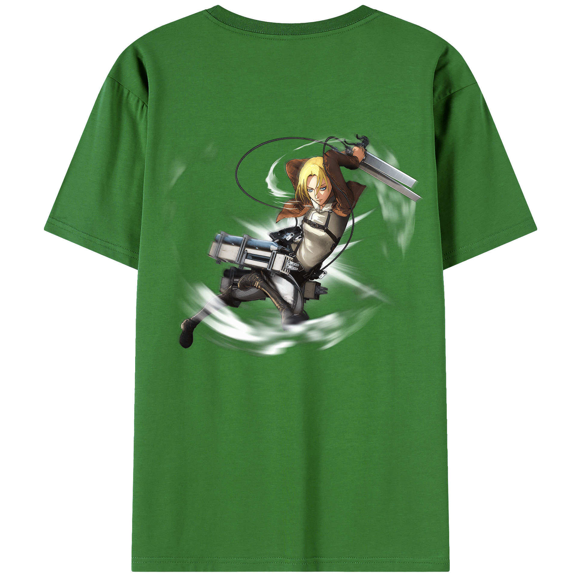 （画像用） 進撃の巨人 アニ・レオンハート Attack on Titan Annie Leonhart レディース半袖Tシャツ(バックプリント)
